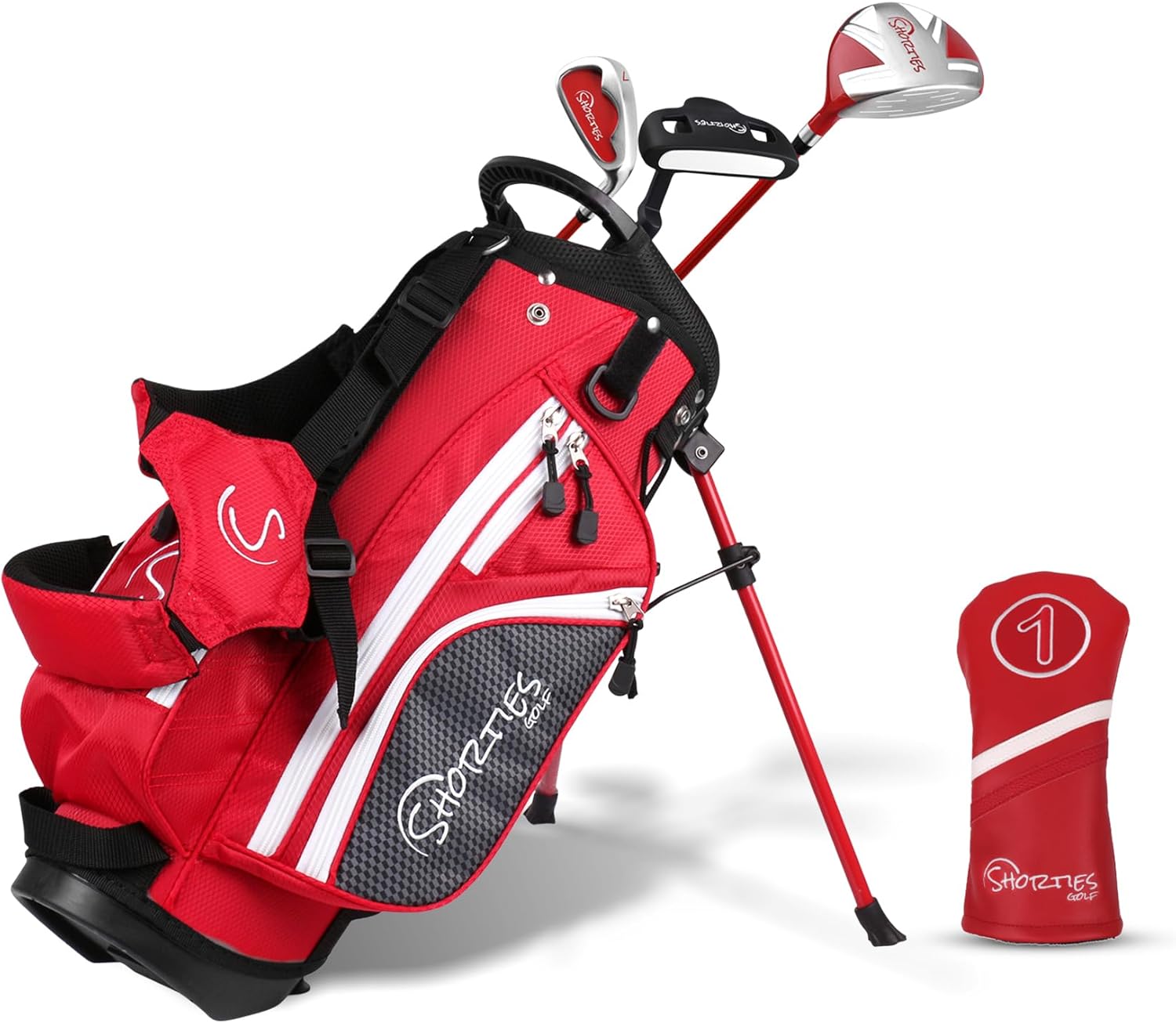 Kids Golf Club Set | Perfect for Toddler Golfers and Kids 34"-51" Tall | EasyCarry Stand Bag | Driver, 7-Iron, Putter, Headcover, and Rain Cover