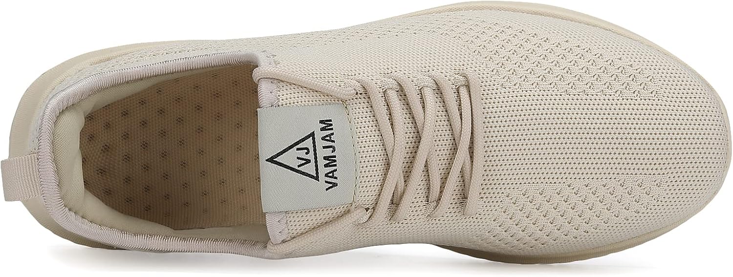 VAMJAM Men's Running Shoes Ultra Lightweight Breathable Walking Shoes Non Slip Athletic Fashion Sneakers Mesh Workout Casual Sports Shoes
