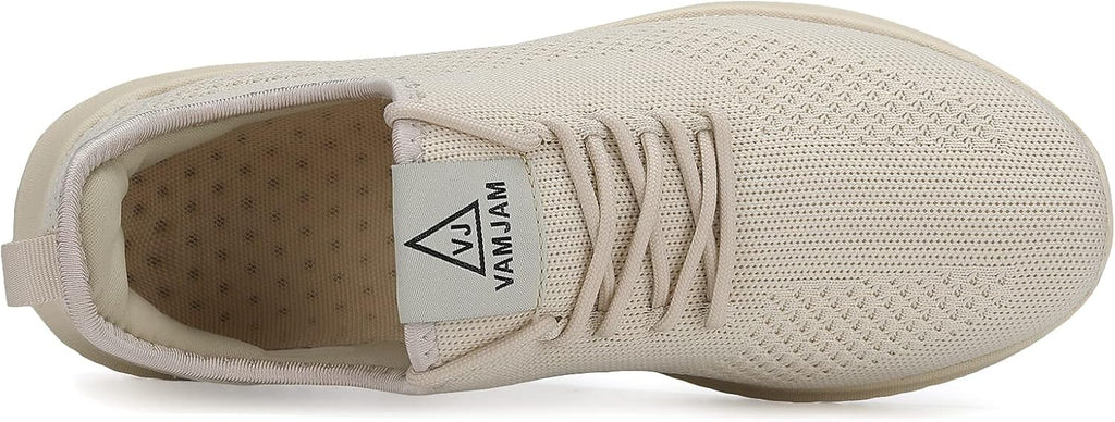 VAMJAM Men's Running Shoes Ultra Lightweight Breathable Walking Shoes Non Slip Athletic Fashion Sneakers Mesh Workout Casual Sports Shoes