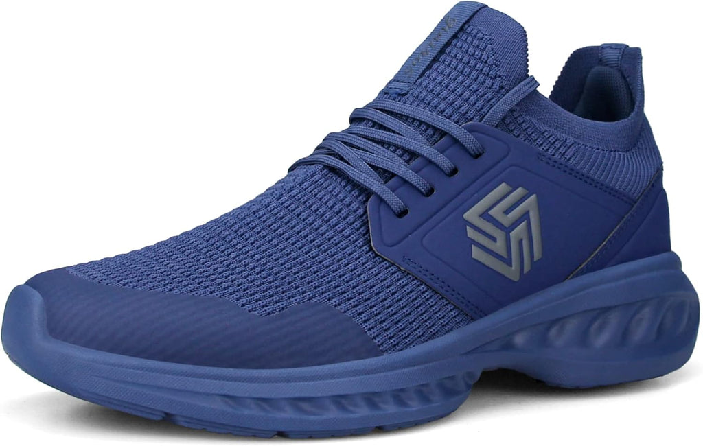Mens Slip On Walking Shoes Non Slip Running Shoes Breathable Workout Shoes Lightweight Gym Sneakers