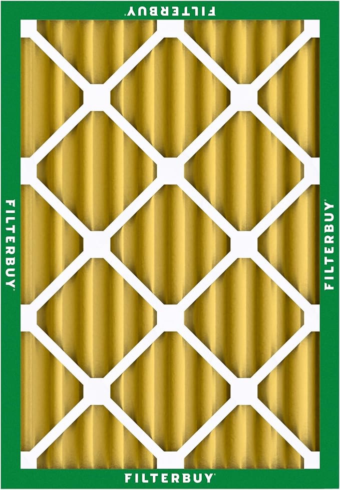 Filterbuy 20x25x4 Air Filter MERV 11 (MPR 1200) Allergen Defense Replacement (6-Pack), Electrostatic Pleated HVAC AC Furnace Filters, Made in USA (Actual Size: 19.50 x 24.50 x 3.63)