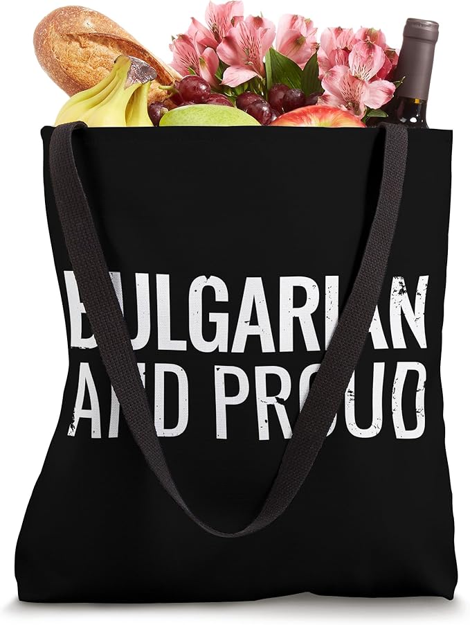 Bulgarian And Proud Vintage Bulgaria Tote Bag
