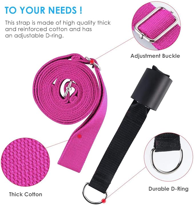 Leg Stretcher, Door Flexibility & Stretching Leg Strap - Great for Ballet Cheer Dance Gymnastics or Any Sport Leg Stretcher Door Flexibility Trainer Premium Stretching Equipment-FlexoryFit