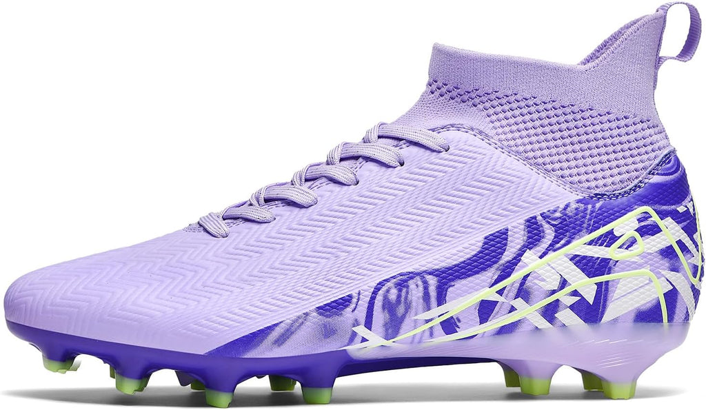 Indoor Soccer Cleats Mens Womens Turf Soccer Cleats Wide Socer Shoes FG AG TF High Ankle Football Boots