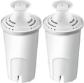 Replacement for Brita Water Filter Pitchers Dispensers, Classic 35557, Ob03, Mavea 107007- BPA-Free, Reduce TDS - 2 Pack Filters for Pitchers- by TOMOON