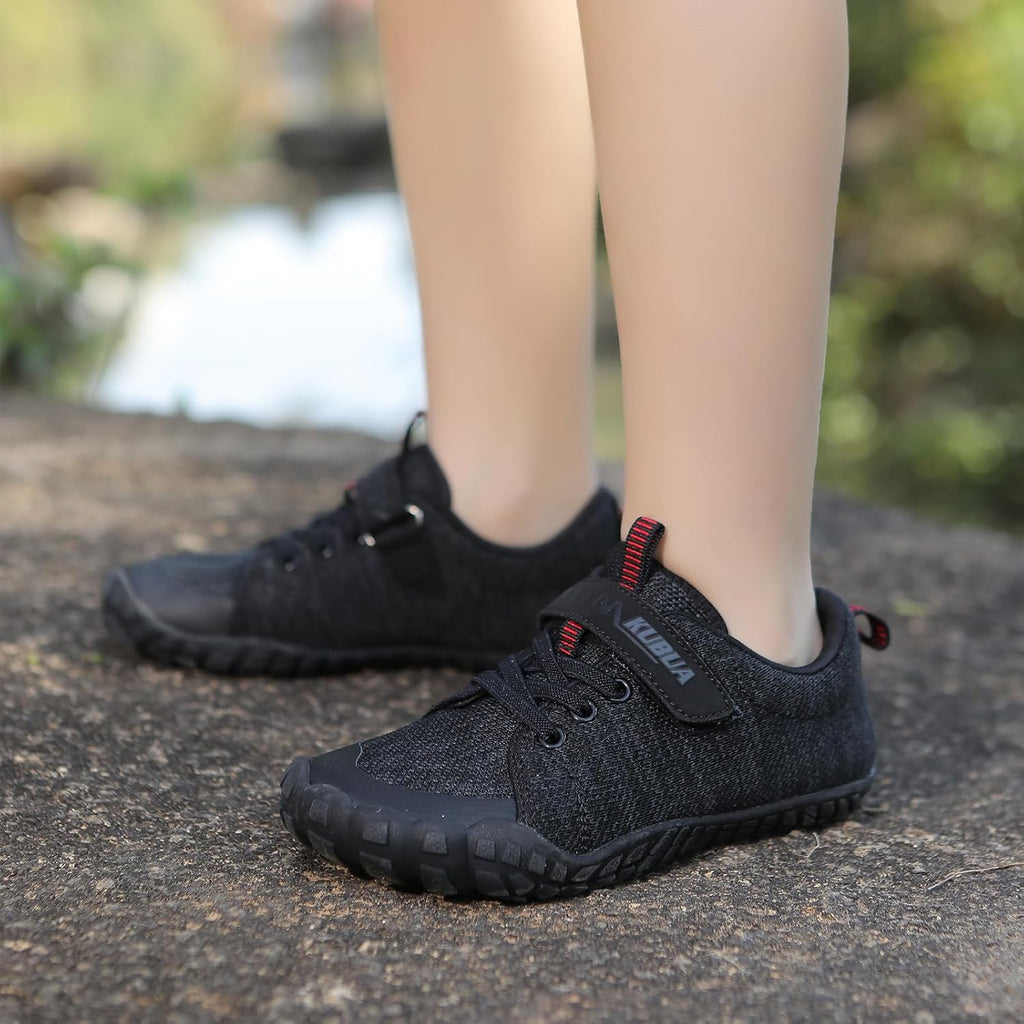 KUBUA Kids Barefoot Shoes Boys Girls Sneakers Naturally Splay Shoes Toddler Little Big Kid