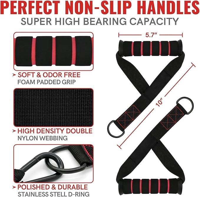 Aihoye Resistance Bands for Working Out, Exercise Bands with Handles, Stretch Bands for Exercise, Workout Bands with Door Anchors for Physical Therapy & Strength Training-FlexoryFit