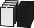 ProHEPA 9000 replacement filter Compatible with VEVA ProHEPA 9000 Air Puri-fier, Including 4 Filters & 8 Carbon Filters