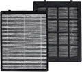 PUREBURG Replacement Filter Compatible with LUFTRUM C401 Car Air Purifier,2-Pack H13 True HEPA 3-Stage Filtration Activated Carbon 2-in-1
