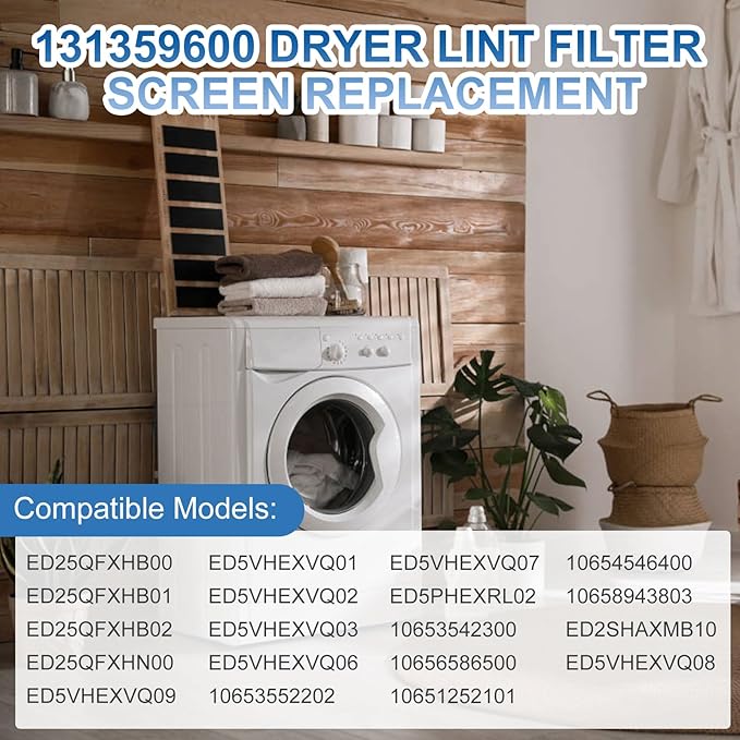 Dryer Lint Filter Case Screen Replacement Parts Fit for frigidaire, ken-more - Repalce 5304516871, 131359600 131359602, 131152700, 131359601, 131359602, 131359603, 5304516872, etc