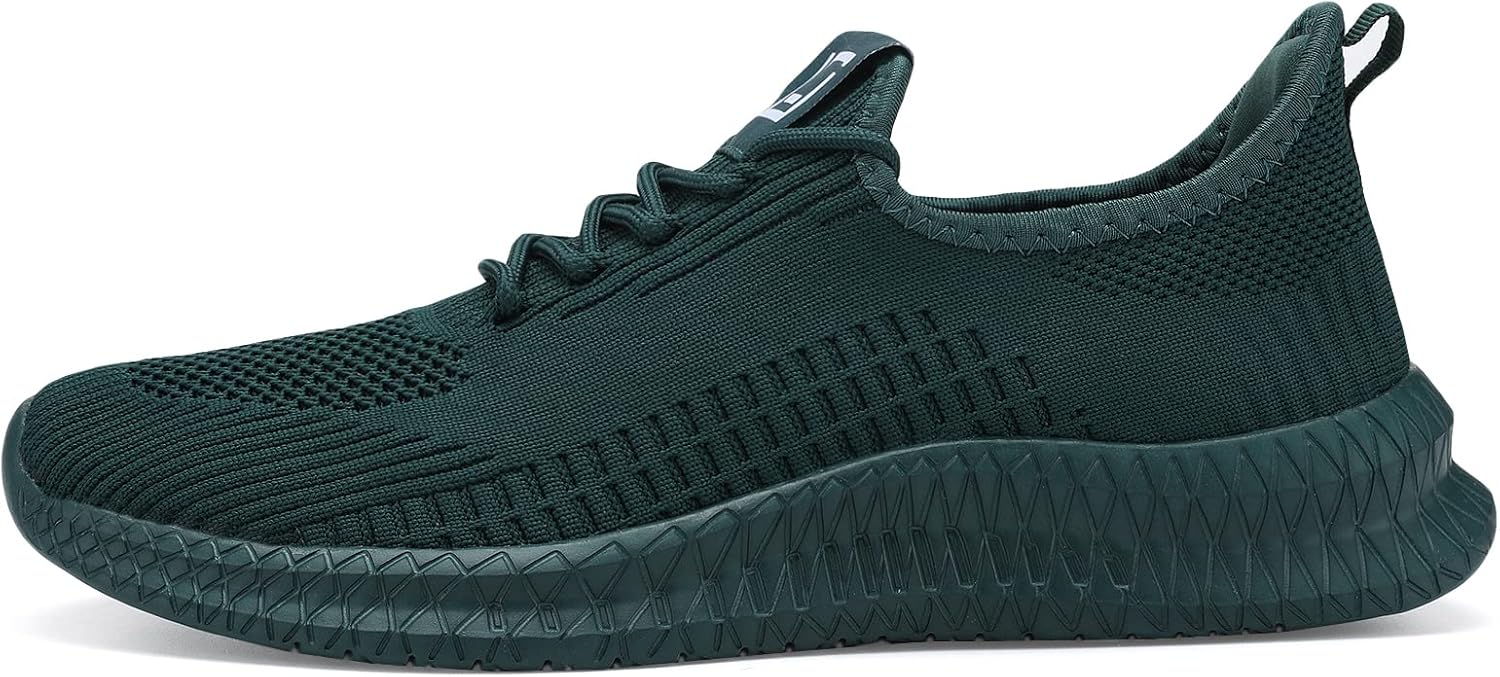 LCGJR Men's Running Shoes Ultra Lightweight Breathable Comfortable Walking Shoes Casual Fashion Sneakers Mesh Workout Shoes