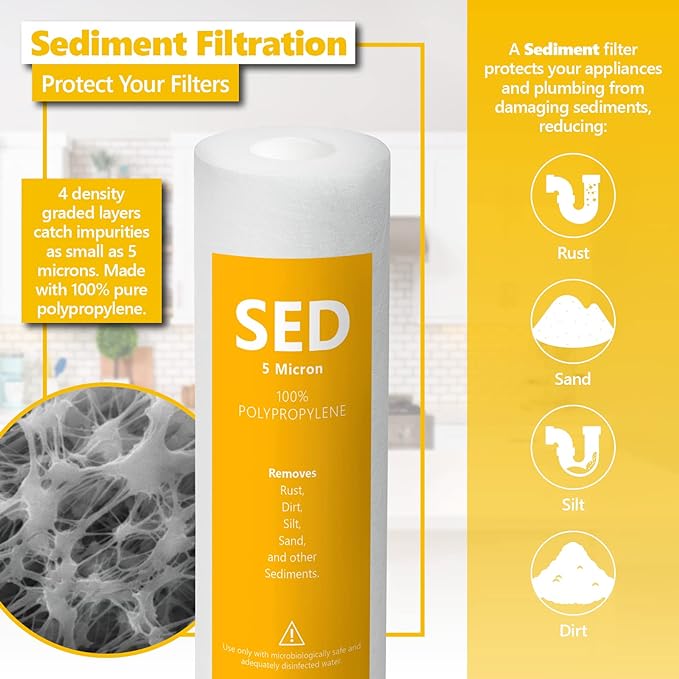 Express Water – 2 Year Reverse Osmosis System Filter Set – 22 Filters with 100 GPD RO Membrane, Carbon GAC ACB PAC, Sediment SED, Alkaline, and UV Filters – 10 inch Size Replacement Water Filters…