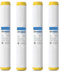 20" x 2.5" Cation Resin Water Softener Cartridge, 4pcs Replacement water filter, for Standard 20inch Whole House Water Filter Systems