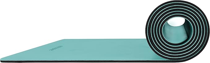 Retrospec Laguna 5mm Yoga Mat - Fitness Mat for Women, Men & Children, Slip-Resistant and Moisture Absorbing Exercise Mat for Home, Pilates, Yoga and Floor Workouts-FlexoryFit