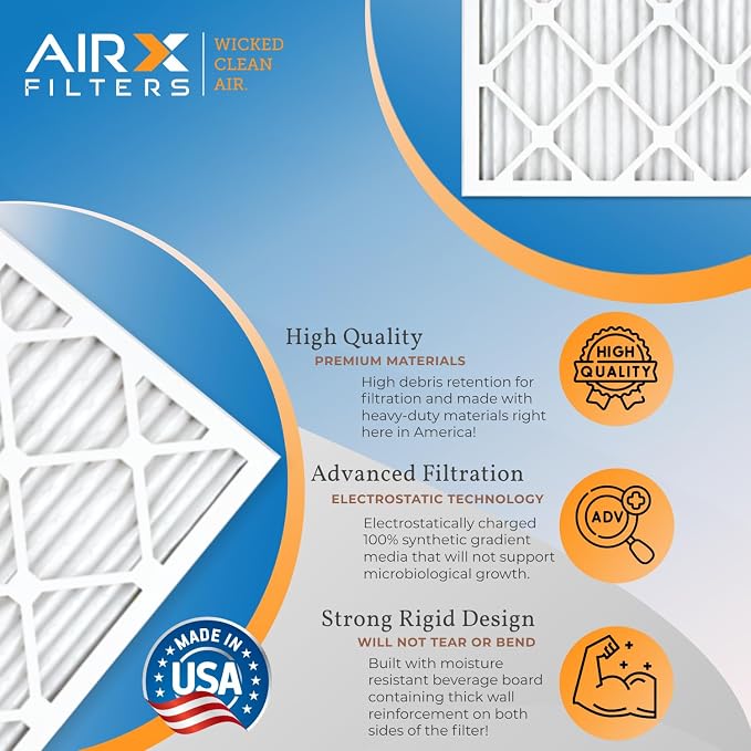 AIRX FILTERS WICKED CLEAN AIR. 20x22x1 Air Filter MERV 11 Electrostatic Pleated - Image 4