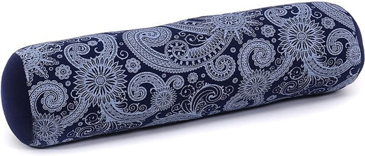 Leewadee Small Yoga Bolster – Shape-Retaining Cervical Neck Roll, Tube Pillow for Comfortable Reading, Kapok Filling, 22 x 6 x 6 inches-FlexoryFit