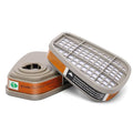 6001 Activated Carbon Filter Cartridges Replacement for Gas Respirator, Pack of 2 Individual Filter Cartridges, Suitable for 6100/6200/7501/7502/6502/6800