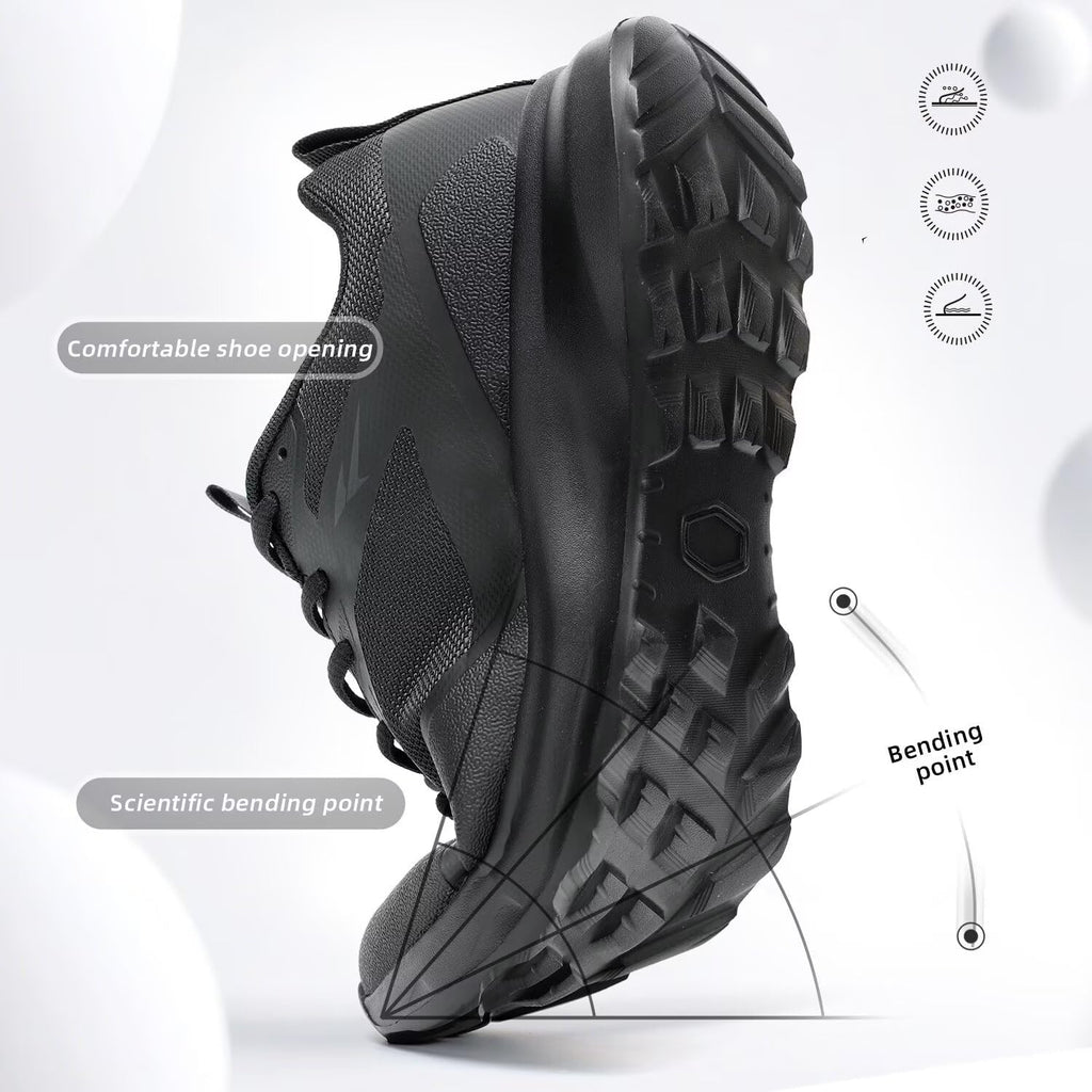 Mens Trail Running Shoes Fashion Walking Hiking Non Slip Sneakers Tennis Cross Training Outdoor Casual Workout Trainers