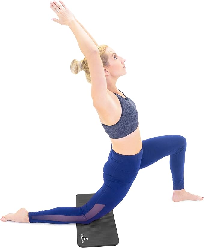 ProsourceFit Extra Thick Yoga Knee Pad and Elbow Cushion 15mm (5/8”) Fits Standard Mats for Pain Free Joints in Yoga, Pilates, Floor Workouts-FlexoryFit