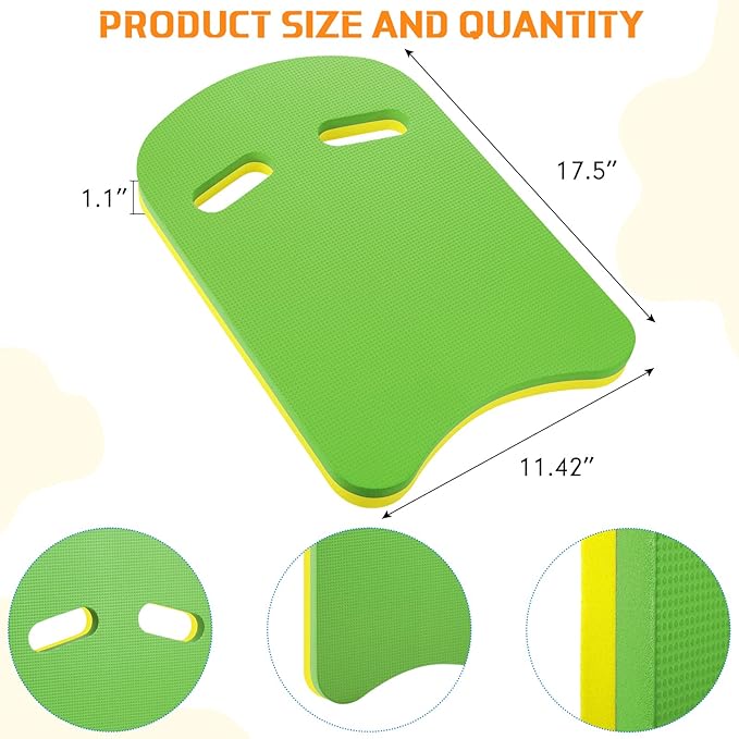 Kickboard Swimming Training Kick Board U Design Summer Aid Float Equipment EVA Foam with Integrated Hole Handle for Water Pool Accessories