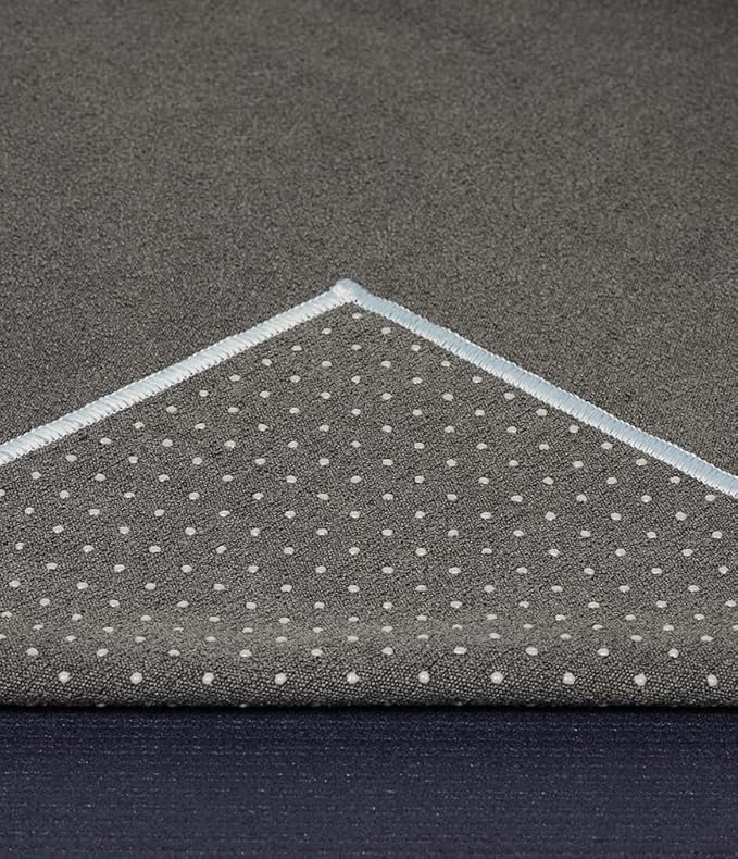 Manduka Yogitoes Yoga Towel – Rubber Grip Dots Non-Slip Bottom, Quick Dry Fitness Towel for Hot Yoga, Pilates, Exercise-FlexoryFit