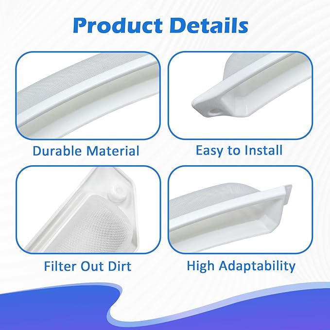 503980W Dryer Lint Filter, Compatible with Speed Queen Amana Alliance Laundry Systems, Replaces AP6329015 PD00042786 TU21443 D503980W 503980, Mesh Vent Screen
