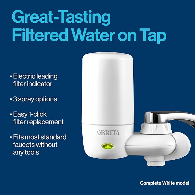 Brita Replacement Water Filter for Faucet Mount, Removes 99% of Lead, Sink - Image 4