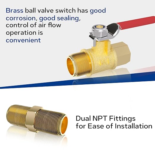 1/4 Inch NPT Three Stage Air Drying System, air Pressure Regulator - Image 6