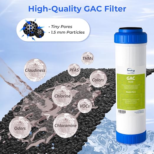 iSpring CKC2 2-Stage Countertop Water Filter, NSF/ANSI 58 Certified, Sediment & - Image 2