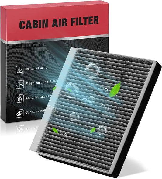 BDFHYK Cabin Air Filter with Activated Carbon Compatible with Genesis G70 2020-2023, G80/G90 2017-2022, GV70 2022, GV80 2021-2022, Compatible with Hyundai Santa Fe, Equus, Genesis, Replace# CF10735