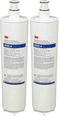 3M Water Filtration Replacement Cartridge for Commercial Ice Maker Machines HF20-S for High Flow Series ICE120-S, Reduces Sediment, Chlorine Taste and Odor, Cysts, Inhibits Scale (Pack of 2)