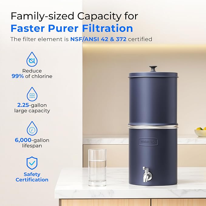 Waterdrop TK-AP Gravity Water Filter System, NSF/ANSI 42&372 Standard, - Image 2
