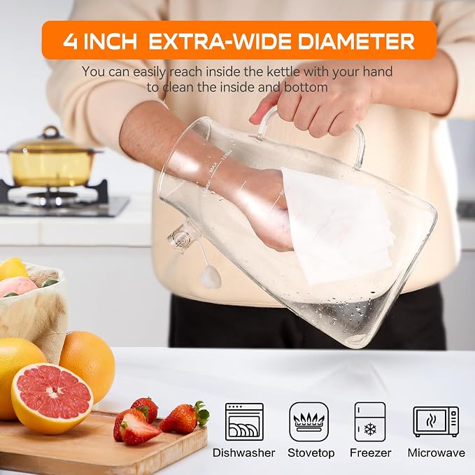 1 Gallon 128oz Glass Pitcher, Water Pitcher - Image 7