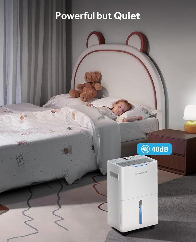 1500 Sq.ft Dehumidifier for Basement, MAX 21 Pints Dehumidifiers for Home with Drain Hose, Smart Humidity Control, 3 Modes for Bedroom and Bathroom, Dry Clothes, 24H Timer (White and Gray)