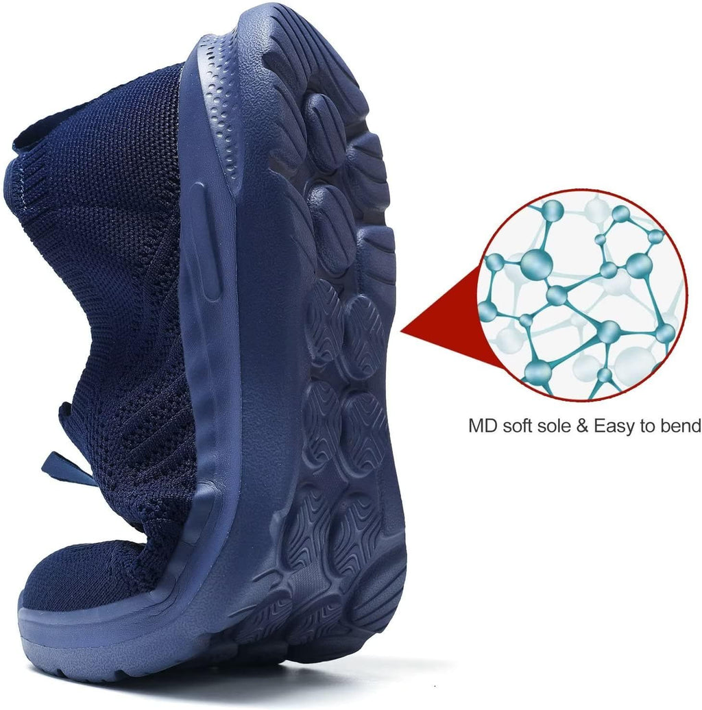Mens Walking Shoes Lightweight Breathe Mesh Running Shoes Slip On Fashion Tennis Sneakers Comfort Gym Workout Zapatos de Hombre