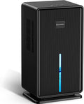 Dehumidifiers for Home, Upgraded 101OZ Dehumidifier (800 sq.ft), Quiet Dehumidifier for Basement, Bedroom, Bathroom, RV, Closet with Auto-off, Sleep Mode, 7 Colorful LED Light, Small Portable, Black