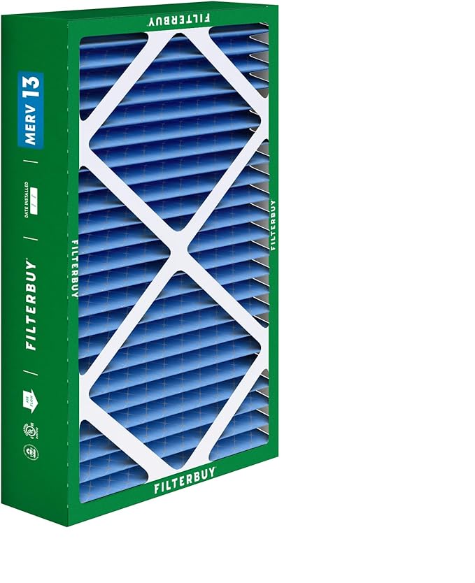 Filterbuy 16x26x5 Air Filter MERV 13 Optimal Defense (1-Pack), Pleated HVAC AC Furnace Air Filters for Electro-Air, Emerson, White Rodgers, & Comfort Plus (Actual Size: 16.00 x 25.75 x 4.88 Inches)