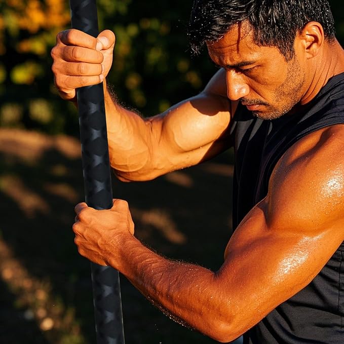 The Huang Yunming yoga stick is made of sturdy steel that is 5 feet high and an adjustable stretching stick, providing flexibility, agility, and balance. Multi functional fitness stick with 5 steel pipes-FlexoryFit