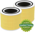 Core 200s Air Purifier Pet Care Replacement Filter Fit for LEVOIT, 3-in-1 Filter System, High Efficiency Activated Carbon, Core200-RF-PA, 2 Pack, Yellow