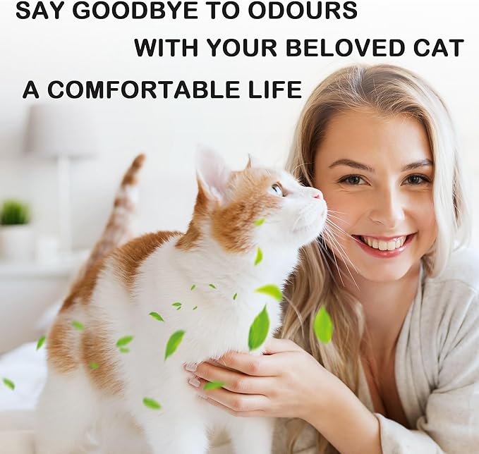 8 Pack Carbon Filters Compatible with Litter Robot 4, Activated Charcoal Cat Litter Box Filters Replacement to Absorb Odors Litter Box Deodorizer Controls Moisture and Keep Home Fresh