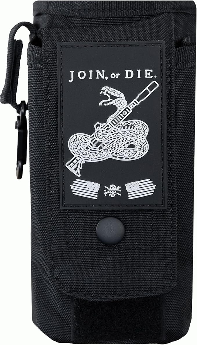 Iron InfideI Battle Bottle Sleeve - 64 oz and 32 oz Water Bottle Sleeve Only for Half Gallon 1L Steel Water Bottle | Rugged Cover with Molle for Versatile Design with Storage for Phone, Wallet & Keys-FlexoryFit