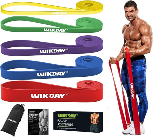 Resistance Bands for Working Out, Exercise Bands, Workout Bands, Pull Up Assistance Bands for Body Stretching Training Physical Therapy Muscle Training for Men & Women-FlexoryFit