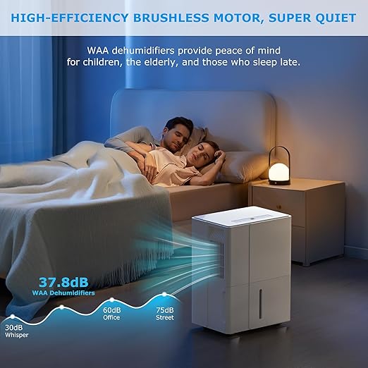 ZAFRO Multi-Function Dehumidifier for Areas up to 2500 Sq Ft with Drain，Max 55 Pints，Dry Clothes mode, Washable Filter Portable Dehumidifier for Large Room, Bathroom, Bedroom Basement, Garage