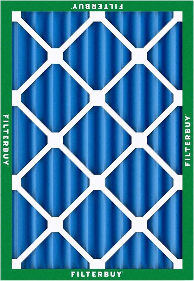 Filterbuy 20x24x4 Air Filter MERV 13 (MPR 1900) Health Defense Replacement (1-Pack), Electrostatic Pleated HVAC AC Furnace Filters, Made in USA (Actual Size: 19.38 x 23.38 x 3.63)