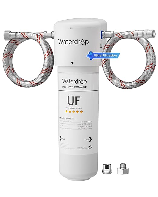 Waterdrop 10UAW-UF 0.01 μm Ultra Filtration Under Sink Water Filter System by Waterdrop