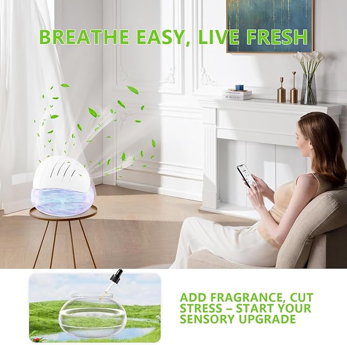 Water Air Purifiers for Home, Air Washer Aroma Diffuser, Air Filter Washer - Image 8