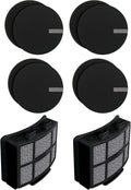 Fette Filter Replacement Filters for Bissell Vacuums, Compatible with SurfaceSense MultiClean 3418, Pet Hair Eraser Turbo 3774F, PowerLifter 3404.2 Post-Motor & 4 Pre-Motor Filters
