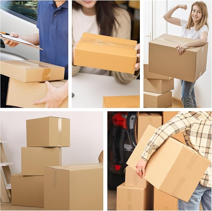 1.88 in x 66.6 YDs Clear Heavy Duty Packing Tape with Dispenser, Strong & Durable Shipping Tape, Packaging Tape, Packing Tape Dispenser for Packing Boxes, Moving Supplies, Shipping and Mailing-FlexoryFit