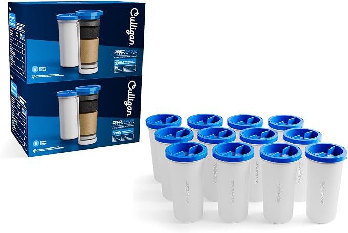 Culligan with ZeroWater Technology Replacement Filter 12-Pack, 5-Stage Advanced by CulliganWater