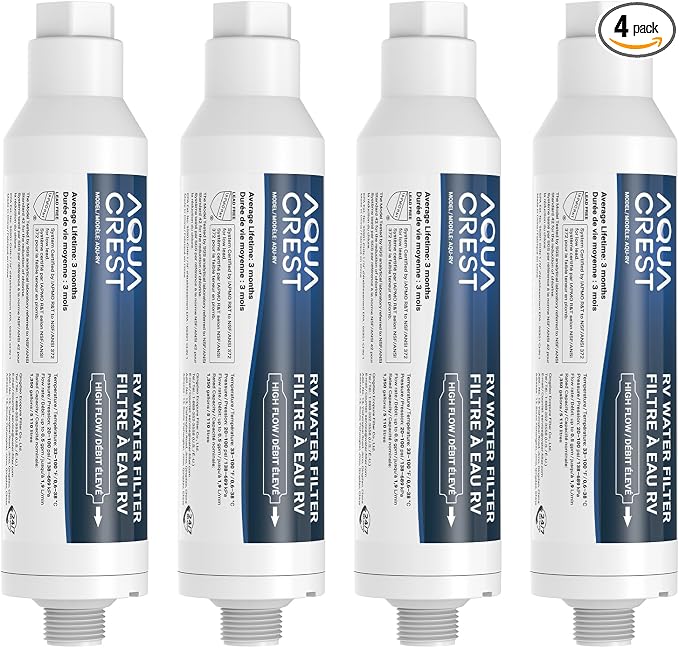 AQUA CREST RV Water Filter, RV Inline Water Filter by AQUACREST